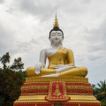 Muy grande nepal hecho a mano outdor sentado meditando la estatua de Buda